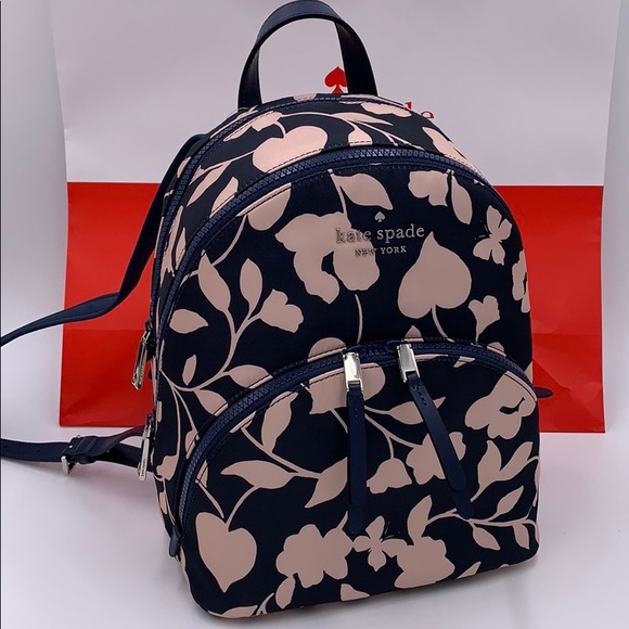 KATE SPADE KARISSA NYLON GARDEN VINE MEDIUM BACKPA - Picture 13 of 16